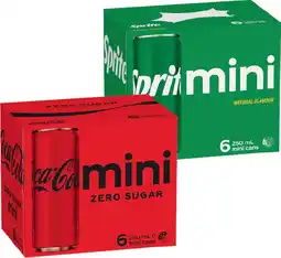 IGA Coca‑Cola, Sprite or Fanta Mini 6x250mL Selected Varieties offer