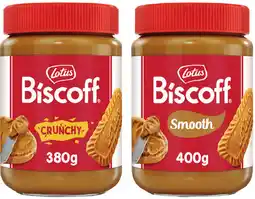 IGA Lotus Biscoff Spread Crunchy 380g or Smooth 400g offer