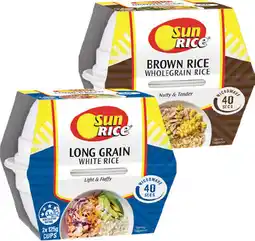 IGA SunRice Microwave Rice Cups Selected Varieties offer