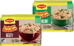IGA Maggi 2 Minute Noodles Selected Varieties offer