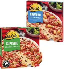 IGA McCain Family Pizza 490β500g Selected Varieties offer