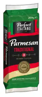 IGA Perfect Italiano Parmesan or Romano Cheese Block 200g Selected Varieties offer