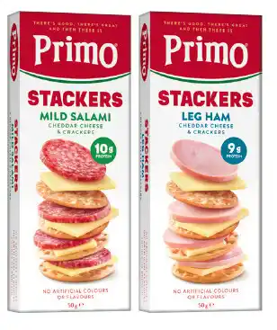 IGA Primo Stackers 45‑57g Selected Varieties offer