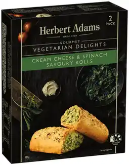 IGA Herbert Adams Gourmet Cream Cheese & Spinach Rolls offer