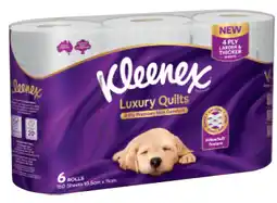 IGA Kleenex Luxury Quilts Toilet Tissue 4 Ply offer