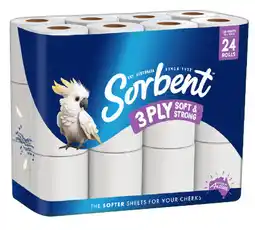 IGA Sorbent 3 Ply Soft & Strong Toilet Tissue offer