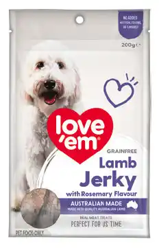 IGA Love’em Grain Free Jerky Dog Treats Selected Varieties offer