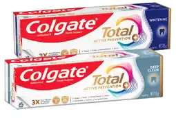 IGA Colgate Total Premium Toothpaste Selected Varieties offer