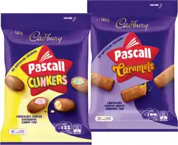 IGA Pascall Chocolate Share Bag 160‑185g or Cadbury Bitesize 120‑150g Selected Varieties offer
