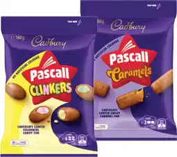 IGA Pascall Share Bag 160-185g or Cadbury Bitesize 120‑150g Selected Varieties offer