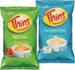 IGA Thins Chips 150‑175g or French Fries 175g Selected Varieties offer