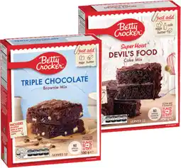 IGA Betty Crocker Baking Mix 280‑500g Selected Varieties offer