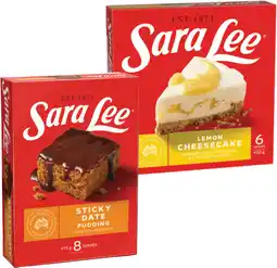 IGA Sara Lee Cheesecake 360-425g or Pudding 475g Selected Varieties offer