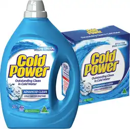 IGA Cold Power Laundry Liquid 2 Litre, Powder 2kg or Capsules 29 Pack Selected Varieties offer