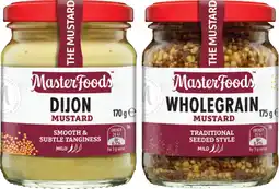 IGA MasterFoods Mustard 170‑175g Selected Varieties offer