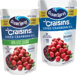 IGA Ocean Spray Craisins Dried Cranberries Selected Varieties offer