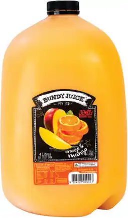 IGA Bundy Fruit Drink Selected Varieties offer