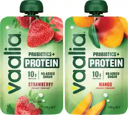 IGA Vaalia Probiotic+ Protien Yoghurt Selected Varieties offer