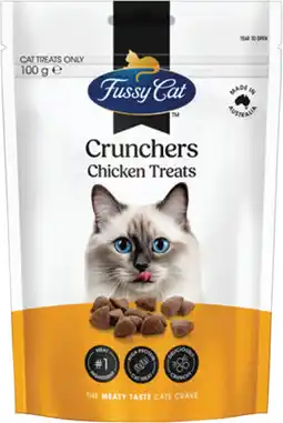 IGA Fussy Cat Crunchers Cat Treats Selected Varieties offer
