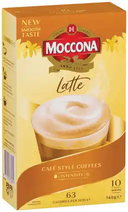 IGA Moccona Coffee Sachets Selected Varieties offer