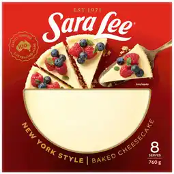 IGA Sara Lee Baked Cheesecake Selected Varieties offer