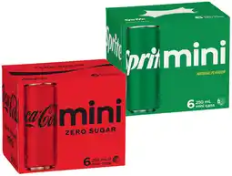 IGA Coca‑Cola, Sprite or Fanta Mini 6x250mL Selected Varieties offer