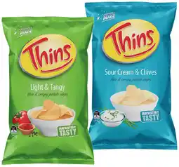 IGA Thins Chips 150‑175g or French Fries 175g Selected Varieties offer