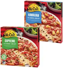 IGA McCain Family Pizza 490‑500g Selected Varieties offer