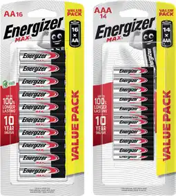 IGA Energizer Max AA 16 Pack or AAA 14 Pack Batteries offer