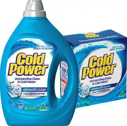 IGA Cold Power Laundry Liquid 2 Litre or Powder 2kg Selected Varieties offer