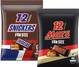 IGA Mars, Snickers or Maltesers Fun Size Pack 132-192g Selected Varieties offer