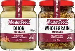 IGA MasterFoods Mustard 170‑175g Selected Varieties offer