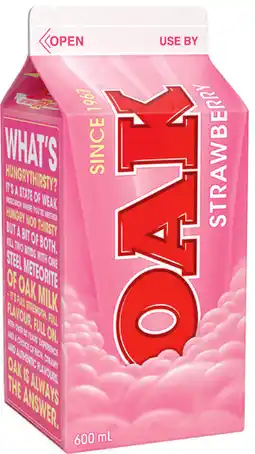 IGA Oak Flavored Milk Selected Varieties offer