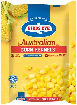 IGA Birds Eye Snap Frozen Corn Kernels or Green Beans 500g offer