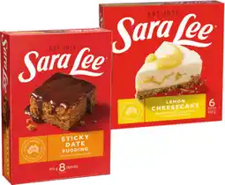 IGA Sara Lee Cheesecake 400-425g or Pudding 475g Selected Varieties offer