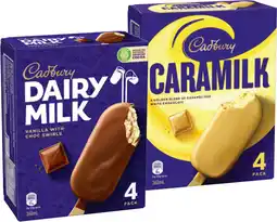 IGA Cadbury Ice Cream Sticks Selected Varieties offer