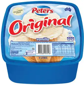 Peters Original Ice Cream Selected Varieties