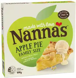 IGA Nanna’s Fruit Pie Family Size 600g or Snack Pies 450g Selected Varieties offer