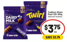 IGA Cadbury Share Pack Selected Varieties offer