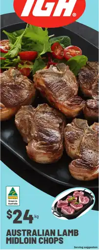 IGA IGH Australian Lamb Midloin Chops offer