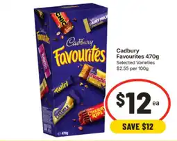 IGA Cadbury Favourites Selected Varieties offer