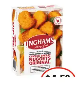 IGA Ingham's Chicken Breast Nuggets Original offer