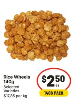 IGA Rice Wheels offer