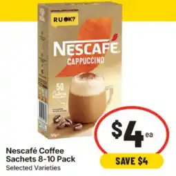 IGA Nescafé Coffee Sachets Selected Varieties offer
