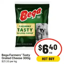 IGA Bega Farmers' Tasty Grated Cheese offer