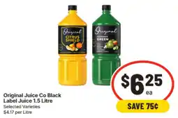 IGA Original Juice Co Black Label Juice offer