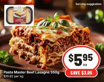 IGA Pasta Master Beef Lasagne offer