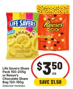IGA Life Savers Share Pack or Reese's Chocolate Share Bag offer