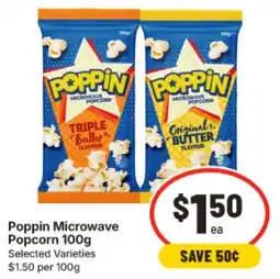 IGA Poppin Microwave Popcorn offer