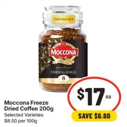 IGA Moccona Freeze Dried Coffee Selected Varieties offer
